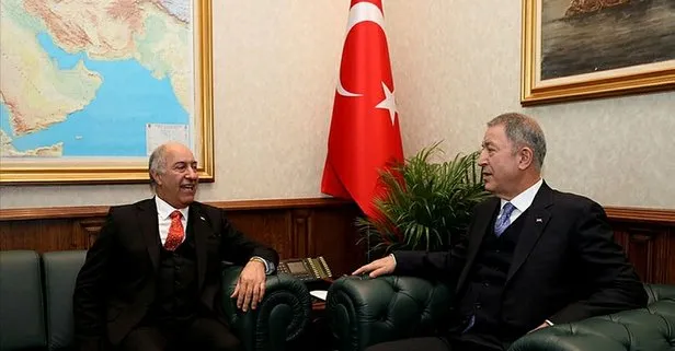 Son dakika: Bakan Akar, Irak’ın Ankara Büyükelçisi’ni kabul etti