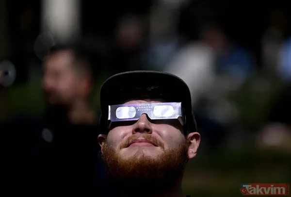 2024 yılının ilk tam Güneş tutulması ABD'de gerçekleşti | Milyonlarca kişi yakından takip etti! İşte o renkli anlar... - 36