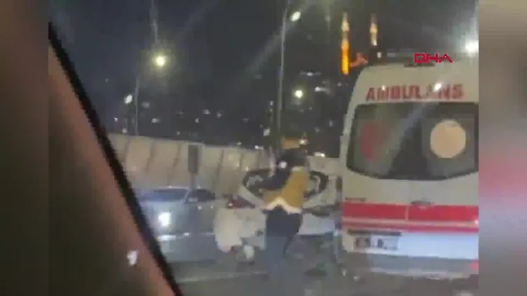 Haliç Köprüsü'nde zincirleme kaza 4 yaralı