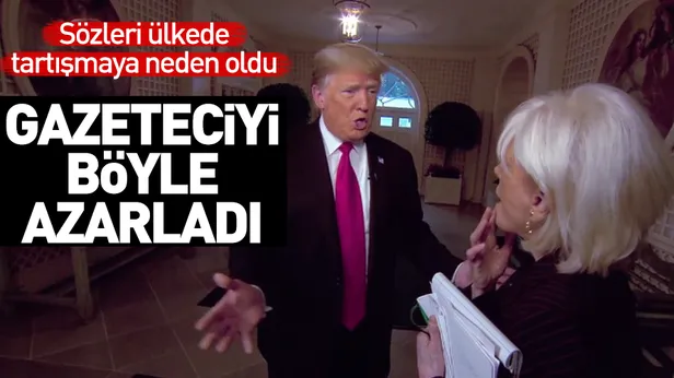 Trump gazeteciyi böyle azarladı: Başkan olan benim, sen değilsin-1