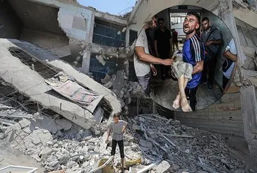 İşgalci İsrail ordusu kana doymuyor | Gazze Şeridi’ndeki birçok bölgeye saldırı