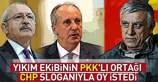 Terör örgütü PKK ile CHP aynı sloganı kullanmaya başladı