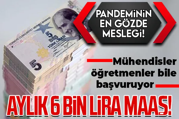 Aylık 6 bin lira maaş! Pandemi döneminin en gözde mesleği! Mühendisler, öğretmenler bile başvuruyor!-1