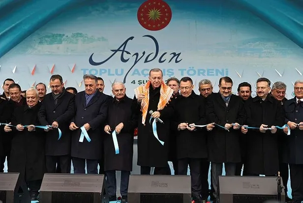 Başkan Erdoğan'dan Aydın'daki toplu açılış töreninde önemli açıklamalar | Efeler diyarına 1.6 milyarlık 92 eser ve hizmet!-13