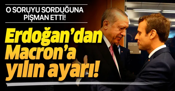 Başkan Erdoğan’dan Macron’a efsane kapak!