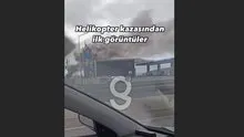 Helikopter düştü! İlk görüntü!