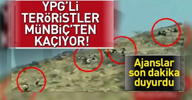 Münbiç’te YPG’li teröristler kaçıyor!