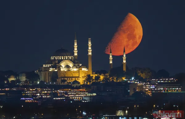 İstanbul'da kartpostallık görüntüler... Yarım ay büyüledi - 36