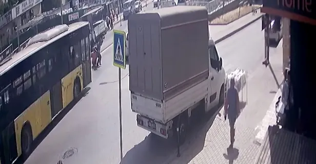 Ümraniye’de İETT otobüsü dehşet saçtı! Karşıya geçmeye çalışan temizlik işçisine çarptı