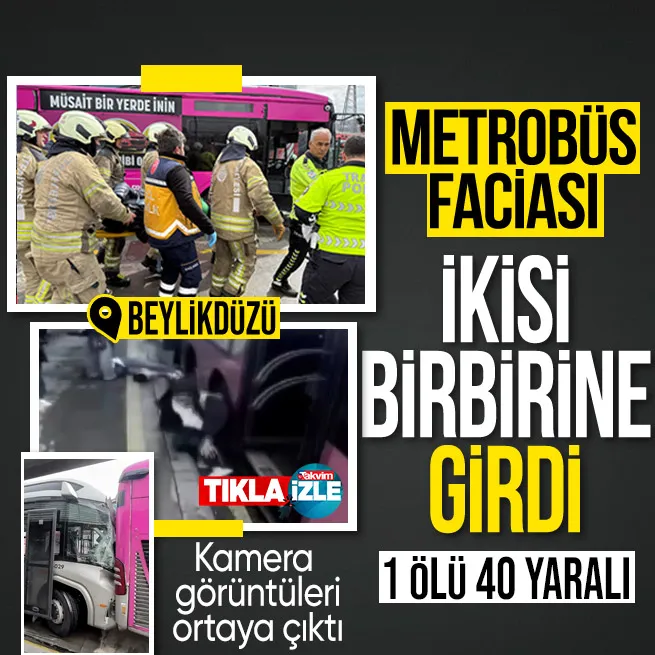 Beylikdüzünde iki metrobüs çarpıştı: Acı haber geldi!