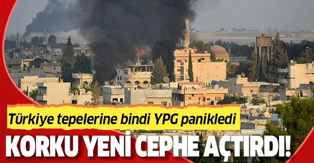 Türkiye tepelerine bindi, YPG paniğe kapıldı! Yeni cephe açmaya çalıştılar!