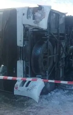 Konya'da öğrencileri taşıyan otobüs devrildi!