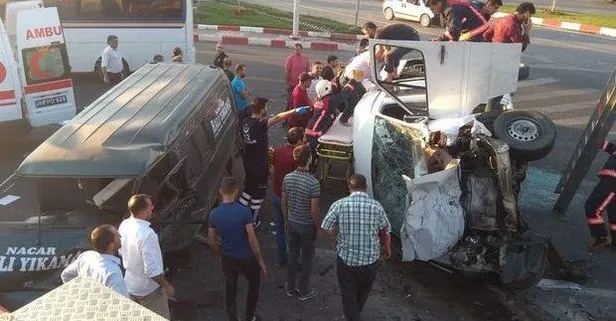 Malatya’da 2 minibüs çarpıştı