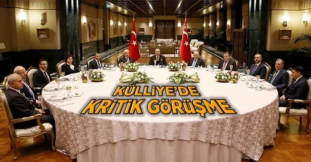 Erdoğan yasama, yürütme ve yargı organlarının temsilcileriyle buluştu
