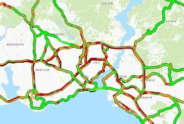 İstanbul trafik yoğunluğu şu an nasıl?