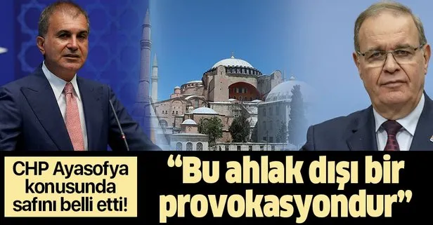 AK Parti Sözcüsü Ömer Çelik’ten Ayasofya’nın açılmasından rahatsız olan CHP’ye tepki: Bu ahlak dışı bir provokasyondur