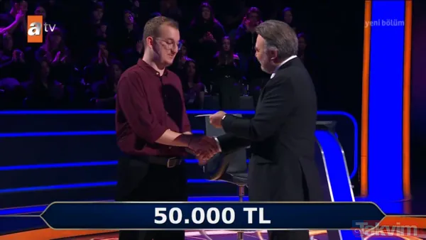 YKS 650'ncisi Efekan Değerli Kim Milyoner Olmak İster'de 500 Bin TL'lik soruyu açtı - 16