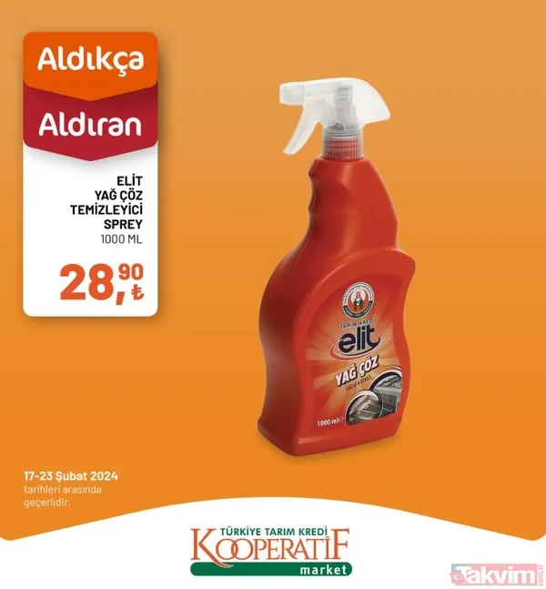 Tarım Kredi KATALOĞU 19-23 Şubat 2024 FİYAT LİSTESİ! Kooperatif market 32 üründe fiyatları indirdi! 2 katlı 6'lı kağıt havlu 54.90 TL... - 21