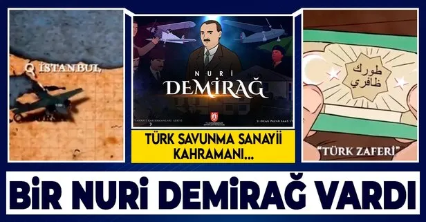 Türkiye’nin kahramanı Nuri Demirağ’ın hayatı animasyonla anlatıldı