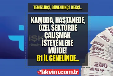 18 ilde KPSS’siz, sınavsız 18-45 yaş arası personel alım ilanı yayımlandı! İŞKUR mührü bastı, acil başladı! 9.800 TL maaşla, hastaneye, kamuya...