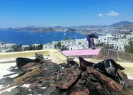 Can Dündarın kaçak villasında yıkım başladı