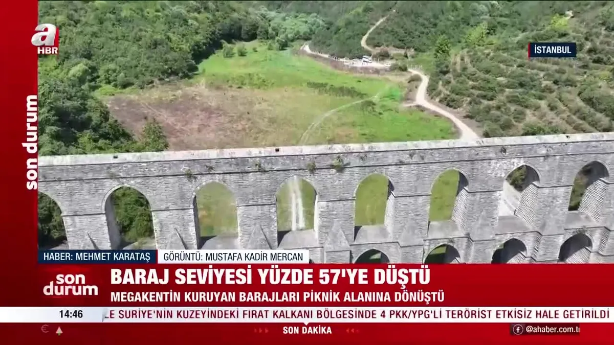 İstanbul'da baraj seviyesi yüzde 57'ye düştü