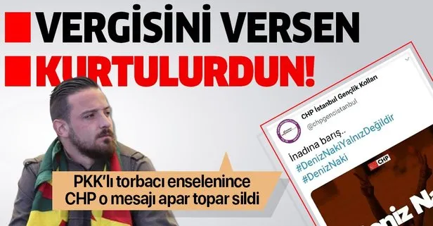PKK propagandası yapan Deniz Naki’nin uyuşturucu satıcılığından tutuklanmasının ardından CHP destek mesajını sildi