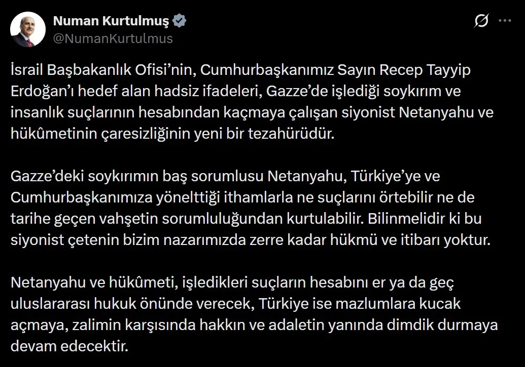 Başkan Erdoğan'ı hedef alan İsrail'e Türkiye'den peş peşe tepki: "Soykırım Netanyahu'nun kimlik kartı olmuştur"-5