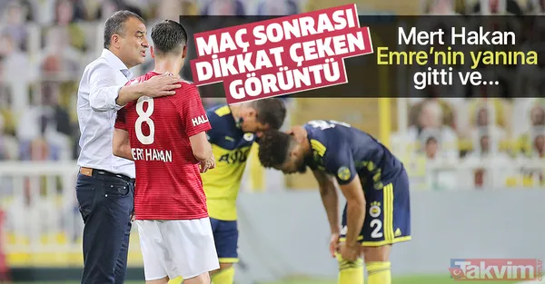 Fenerbahçe-Sivasspor maçı sonrası Mert Hakan Yandaş, Emre Belözoğlu'nun yanına gitti! Dikkat çeken kare - 1
