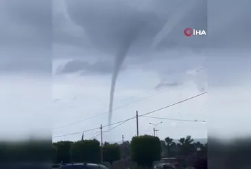 Alanya’da hortum! İşte o anlar