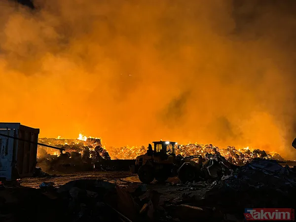 Aydın'da kağıt fabrikasındaki yangın yeniden kontrolden çıktı: Havadan ve karadan müdahale sürüyor - 17