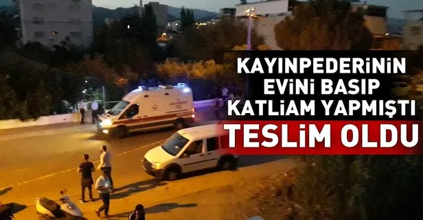 Kayınpederinin evini basıp 5 kişiyi öldüren Mustafa Duran polise teslim oldu