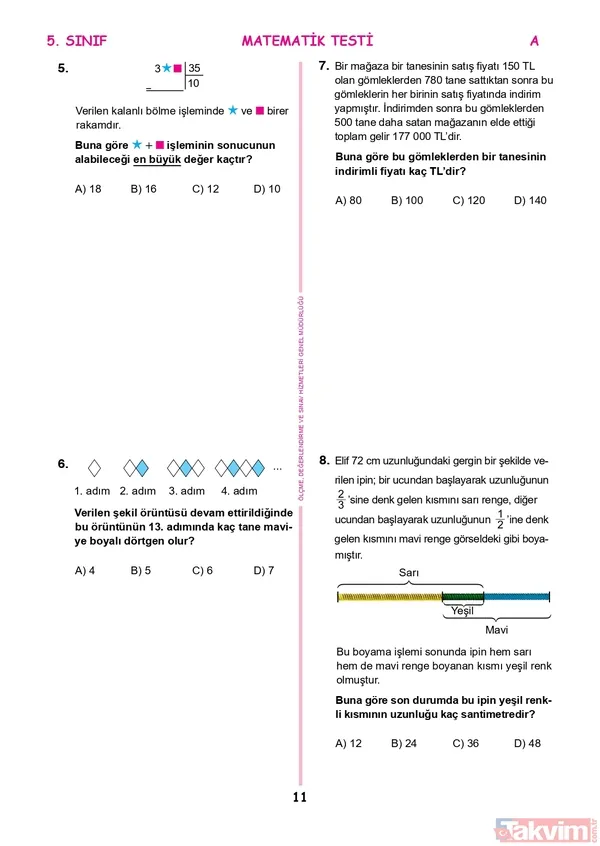 2022 İOKBS Bursluluk 5.6.7.8.9.10.11. sınıf SORU VE CEVAPLARI PDF İNDİR! meb.gov.tr: İOKBS A-B-C-D sözel- sayısal soru kitapçığı FULL! Türkçe, Matematik, Coğrafya, Tarih... - 11