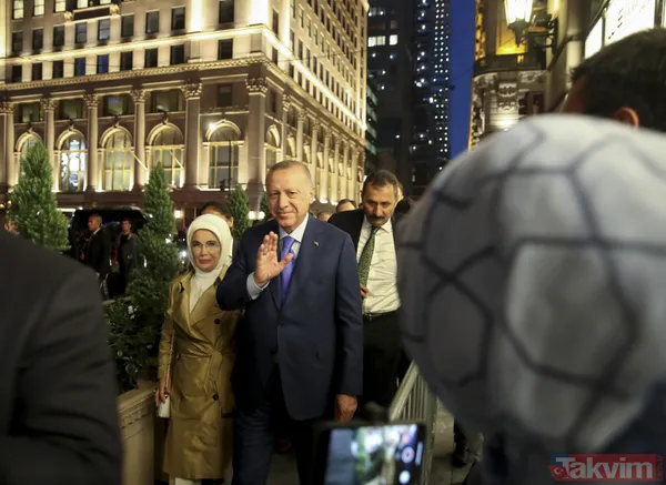 Başkan Erdoğan'a ABD'de coşkulu karşılama - 7