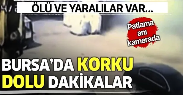 Bursa’daki fabrikada yaşanan patlama anı kameralarda