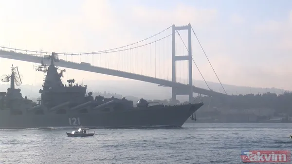 SON DAKİKA: Rusya'nın amiral gemisi Moskova Karadeniz'de battı! İstanbul Boğazı'ndan geçerken görüntülenmişti - 1