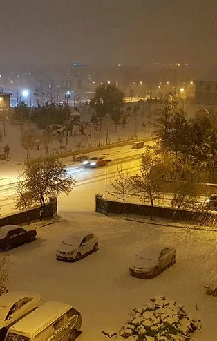 Erzurum beyaza büründü