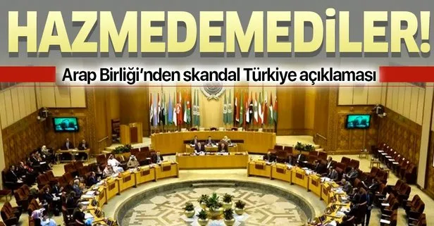 Arap Birliği’nden skandal Türkiye açıklaması!