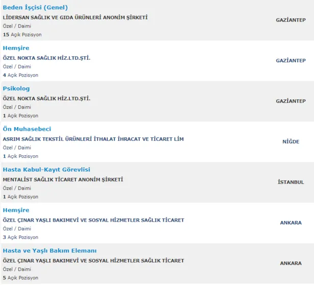 En az ilkokul mezunu hastanelere personel ve işçi alımı İŞKUR üzerinden yapılıyor-8