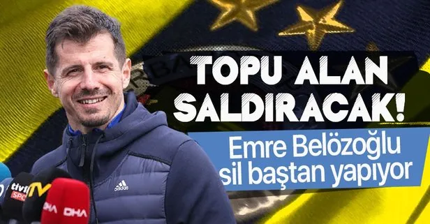 Fenerbahçe’de Emre Belözoğlu yeni sistem için düğmeye bastı: Büyük değişim başlıyor