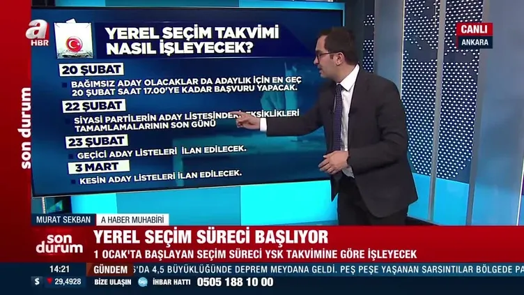 Yerel seçim süreci başlıyor! İşte detaylar