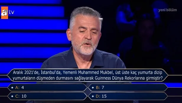 Milyoner'e damga vuran yumurta sorusu!