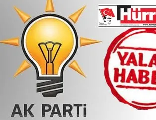 AK Parti’den Hürriyet gazetesine yalanlama