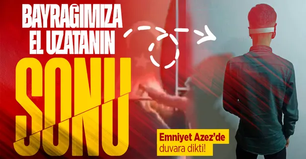 Azez'de bayrağımızı yakmaya çalışan provokatörler yakalandı!