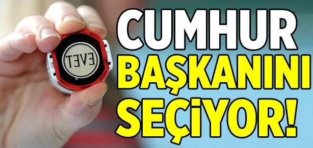 Cumhur başkanını seçiyor