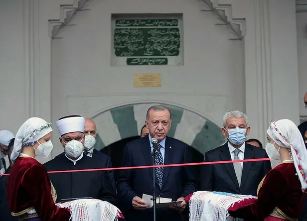 Başkan Erdoğan'dan Saraybosna'da Başçarşı Camii'nin açılışında önemli açıklamalar-2