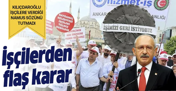 CHP'nin ekmeğiyle oynadığı işçilerden açlık grevi kararı