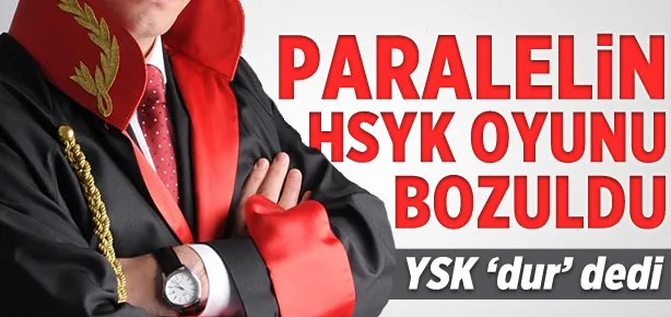 Paralelin HSYK tezgahı bozuldu