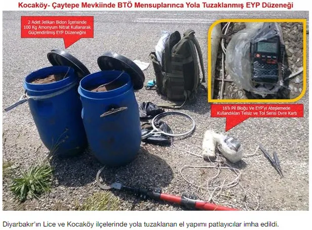 PKK'nın tuzakladığı patlayıcılar imha edildi-1