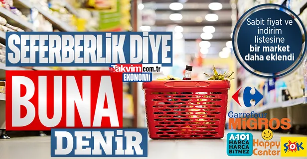 Şok, Migros, CarrefourSA ve Happy Center'ın ardından A101'den de indirim ve fiyat sabitleme kararı